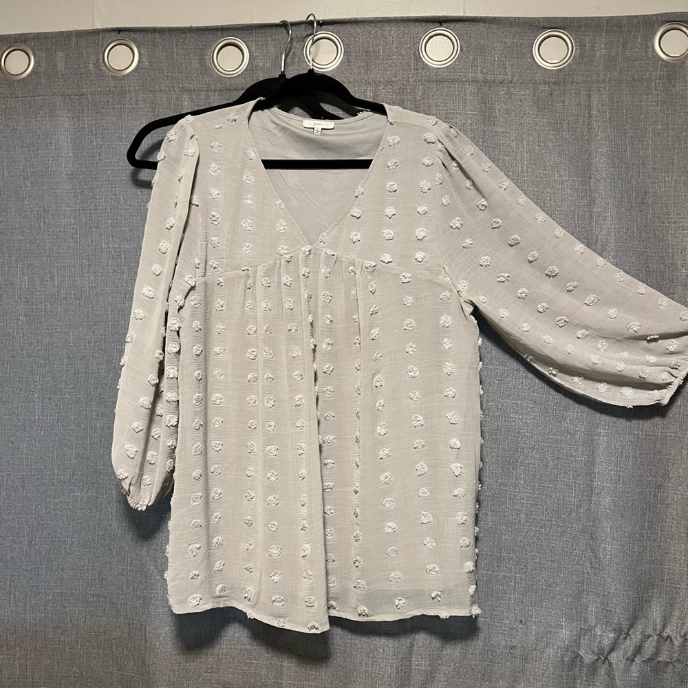 Elegant Gray Women's Top